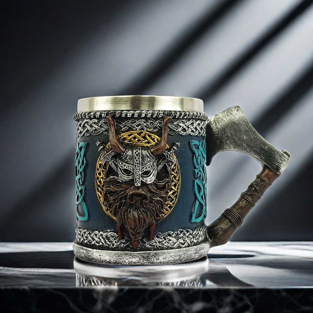 Bestselling Viking Battle Axe Beer Mug, Medieval Viking Pirate Coffee Mug