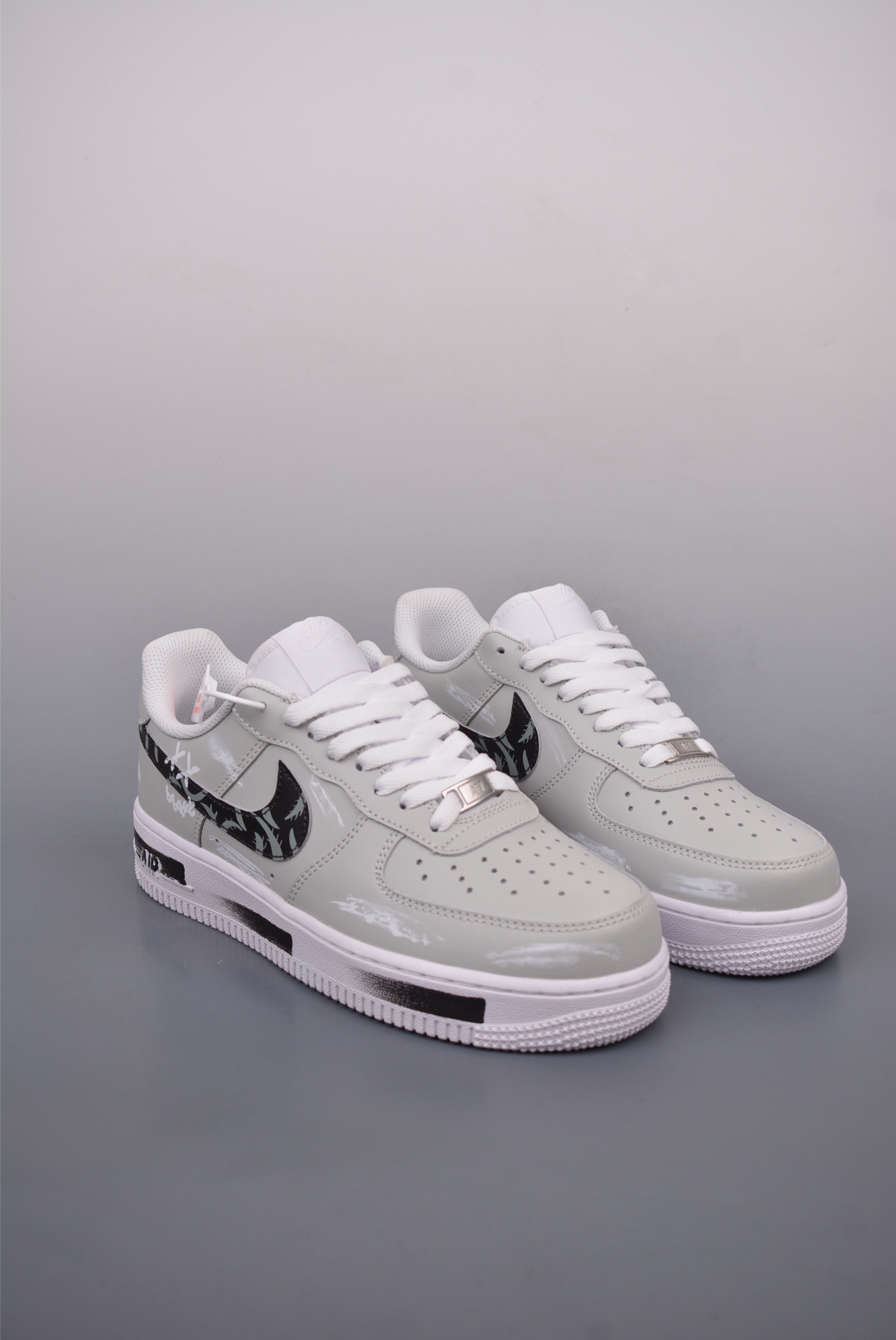 Nike Air Force 1'07 Low Graffiti Grey, White and Black CW2288-111