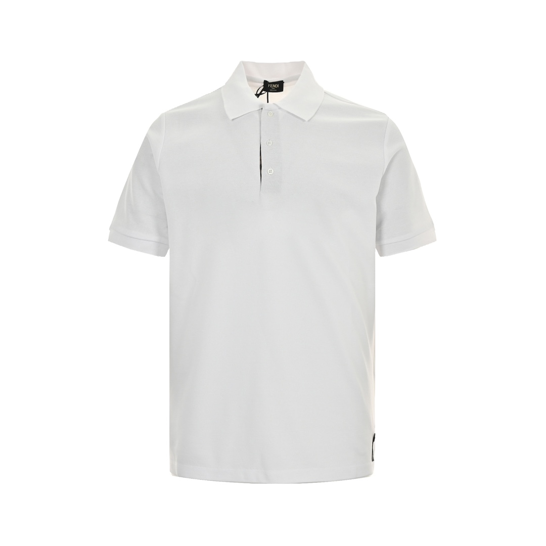Fendi FF placket Polo short sleeve