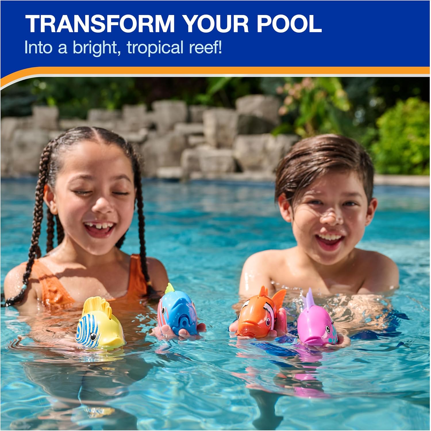 HOT SALE🔥Rainbow Reef Fish Toy - Kids Swimming Accessories & Water Toys