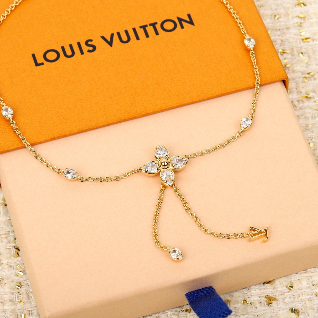 Louis Vuitton four-leaf clover necklace