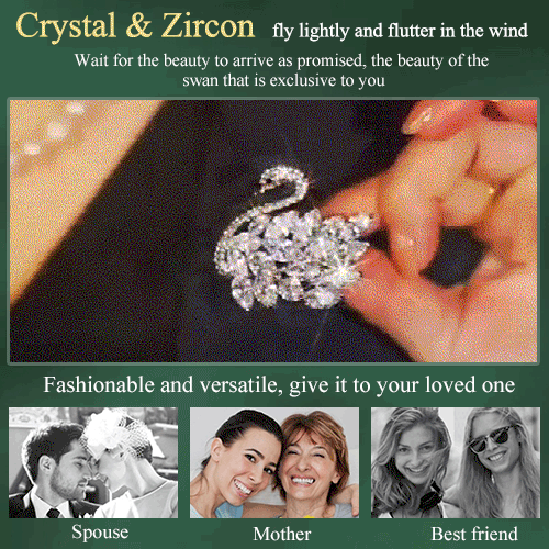🎄🎅 Early Christmas Sale 80% OFF - Elegant Vintage Crystal Swan Brooch 🔥 Buy 3 items and save 10% off & Free Shipping