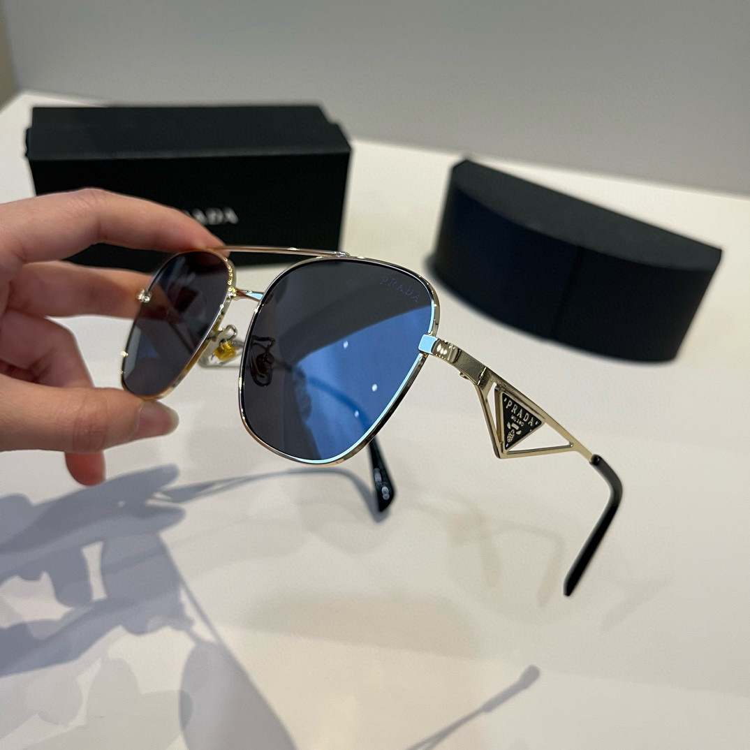 Prada round frame sunglasses