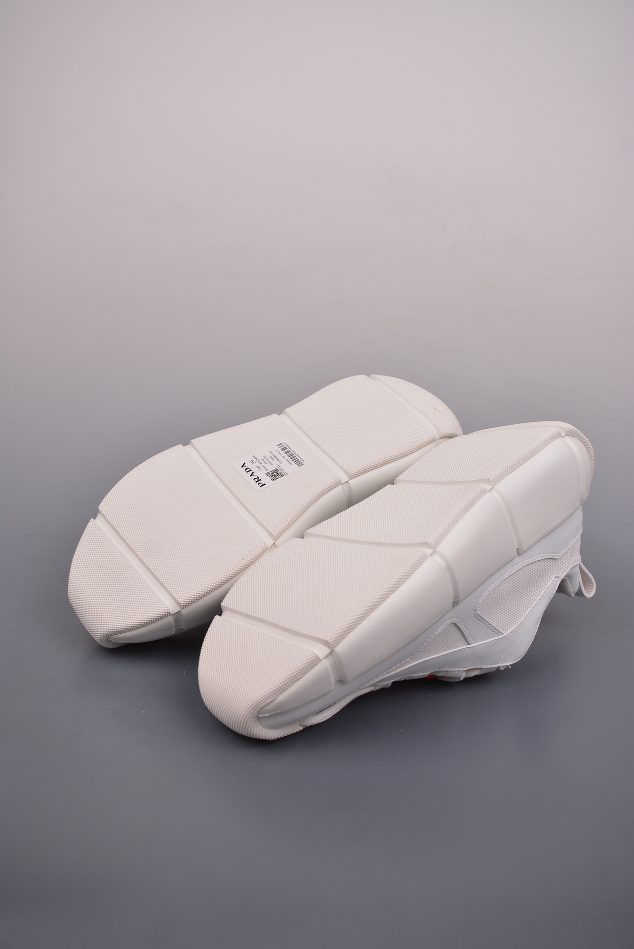 Prada 3D Cloudbust Thunder Technical Sneakers White Red 1E804M3LKI-AJ6493