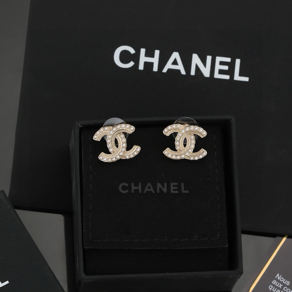 Chanel Pearl Classic Earrings
