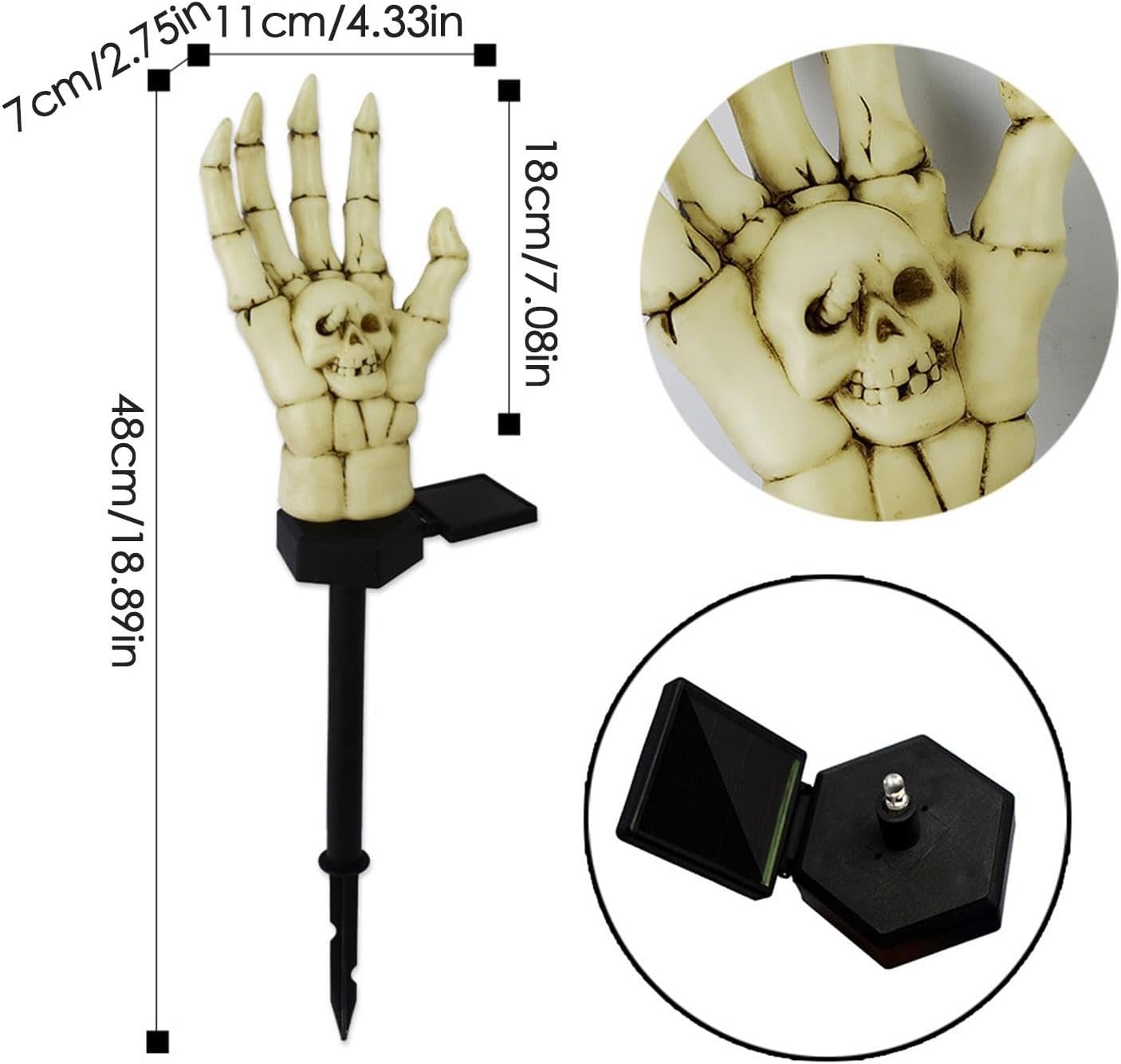 ✨Flash Sale✨Halloween Skeleton Hands Solar Lights