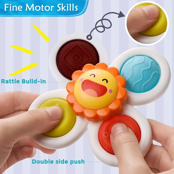 (Summer Hot Sale - Now 49% off) 🔥Suction cup rotating toys are a must-have for growing babies