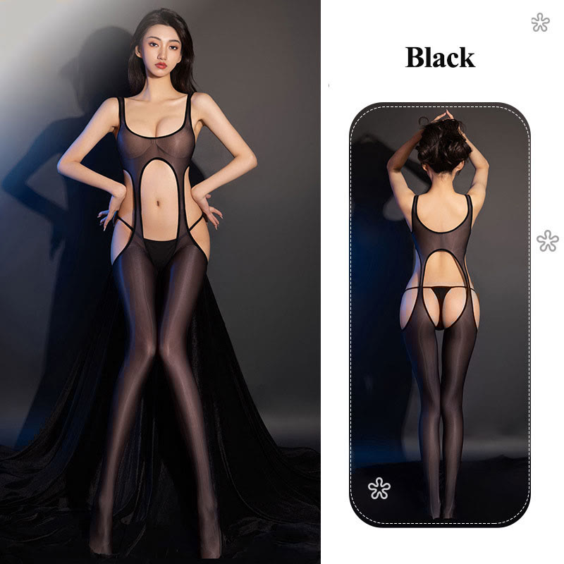 Hollow Out See-through Jumpsuit Lingerie