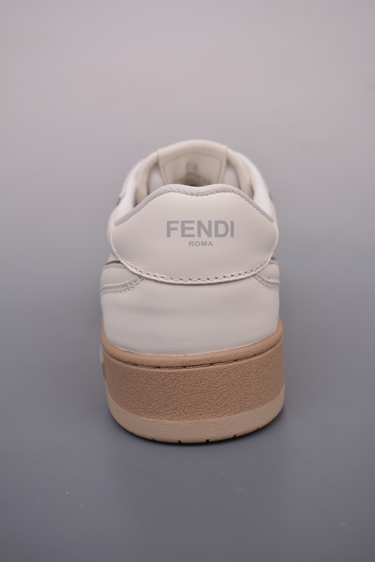 Fendi Match Sneaker Low Velcro Leather Off-White 7E1493AHH2F1FHS