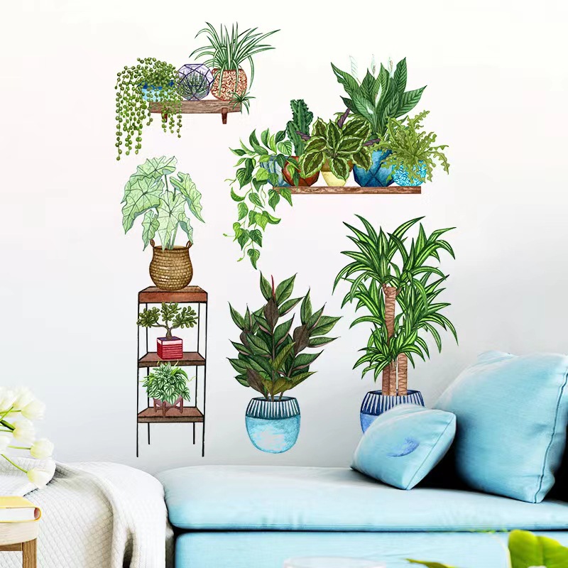 🔥Last Day Promotion-50% OFF🔥12*13inch 3D Plant/Flower Wall Sticker-(1Sets / 5 Pattern)-BUY 4 Sets GET 20% OFF & FREE SHIPPING