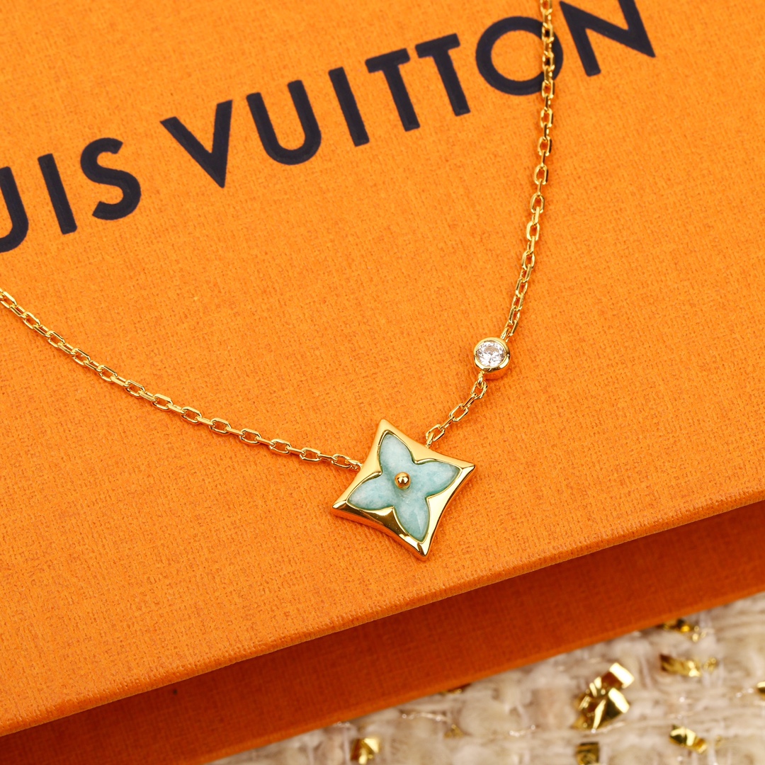 Louis Vuitton Amazonite Necklace