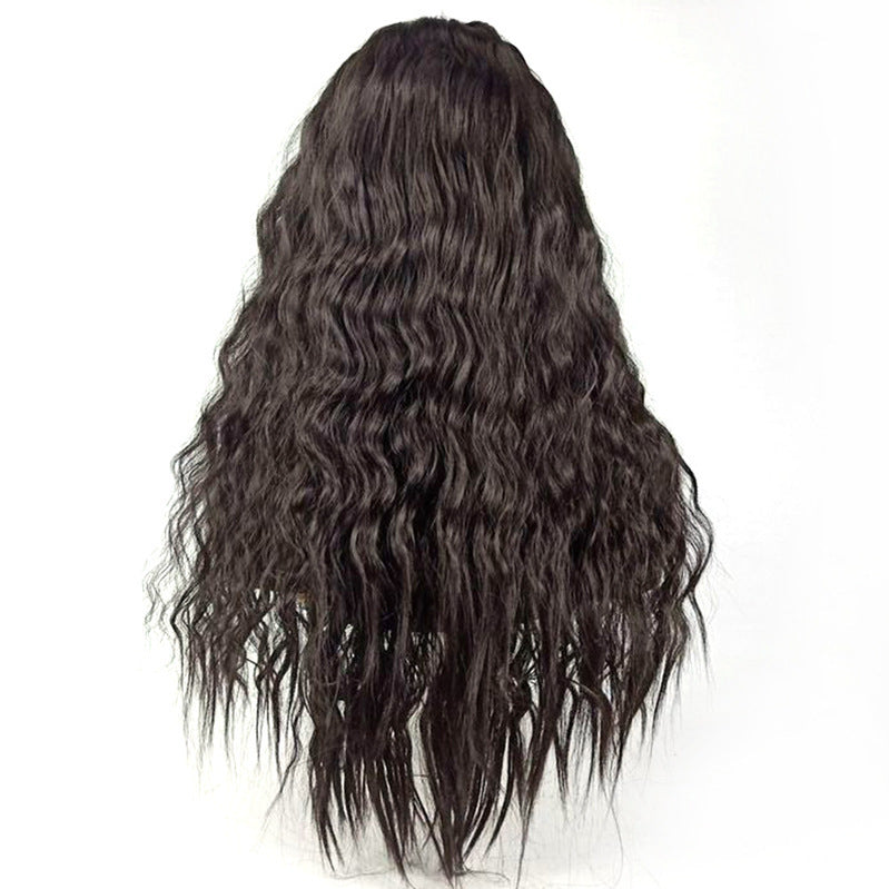 Luna Wigs Mid-point Bangs Long Curly Wig for African Americans