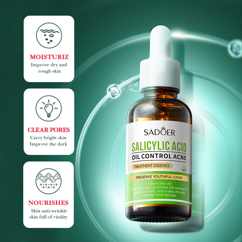 Whitening Essence 30ml Niacinamide Fullerene Antioxidant Salicylic Acid Skin Products