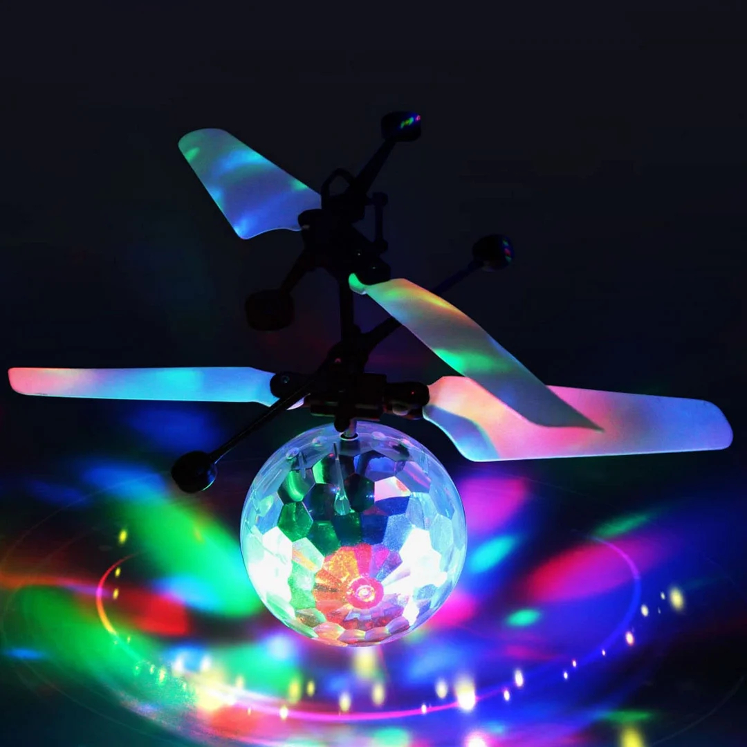 (🔥Last Day Promotion-SAVE 50% OFF)Induction LED colorful crystal ball flying ball--BUY 2 GET 1 FREE