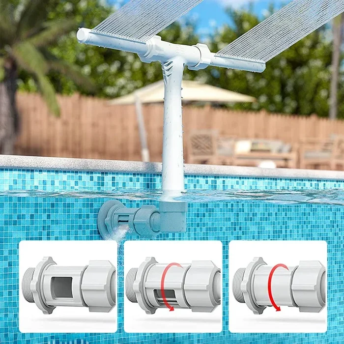 🔥Last Day Promotion-SAVE 50% OFF🔥Adjustable Pool Fountain Sprayer With Adapter🔥For Inground & Hard-Sided Aboveground Swimming Pools - Easy Attach to Return Fitting