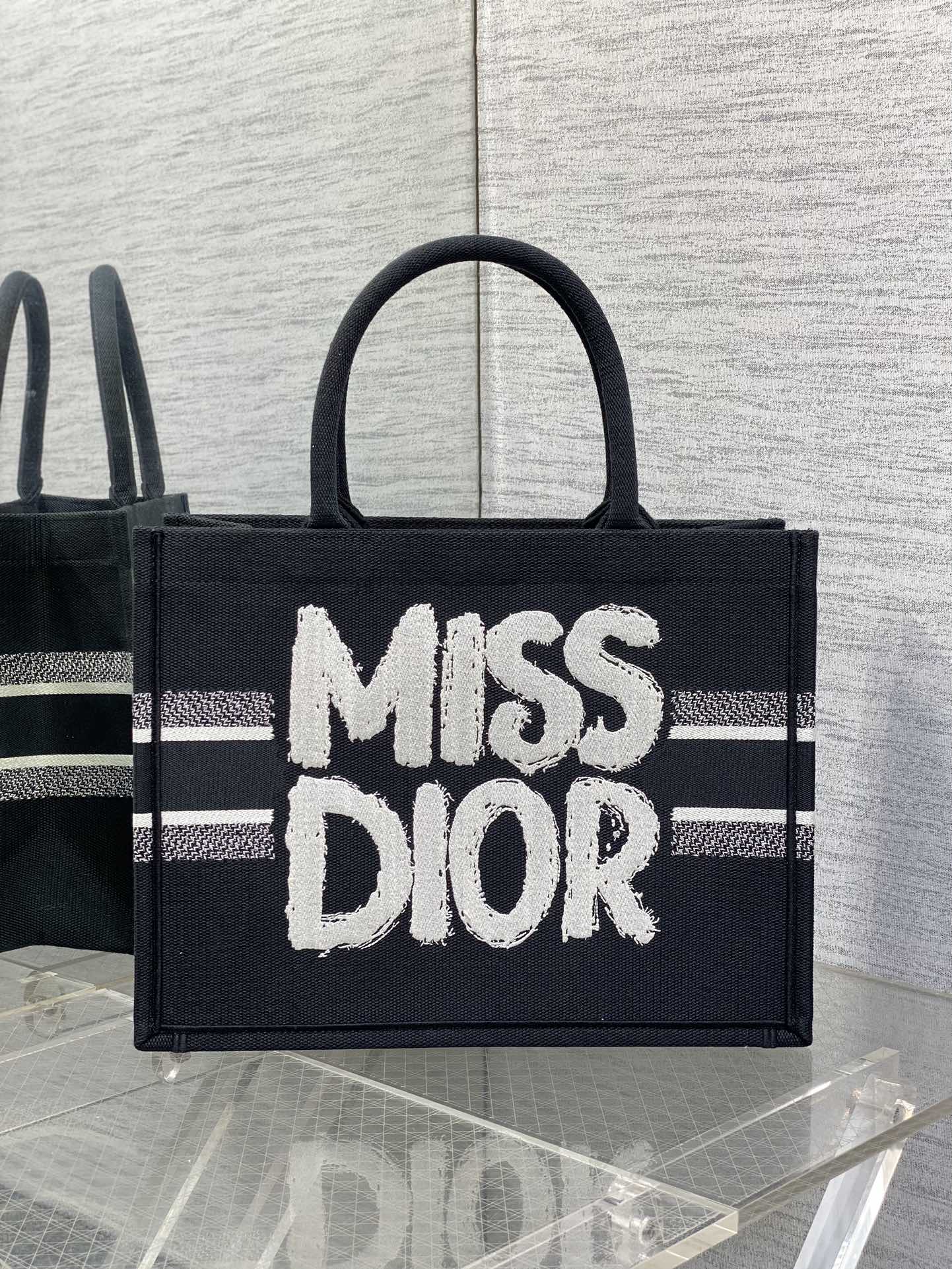 Dior Miss Embroidered Tote Shopping Bag