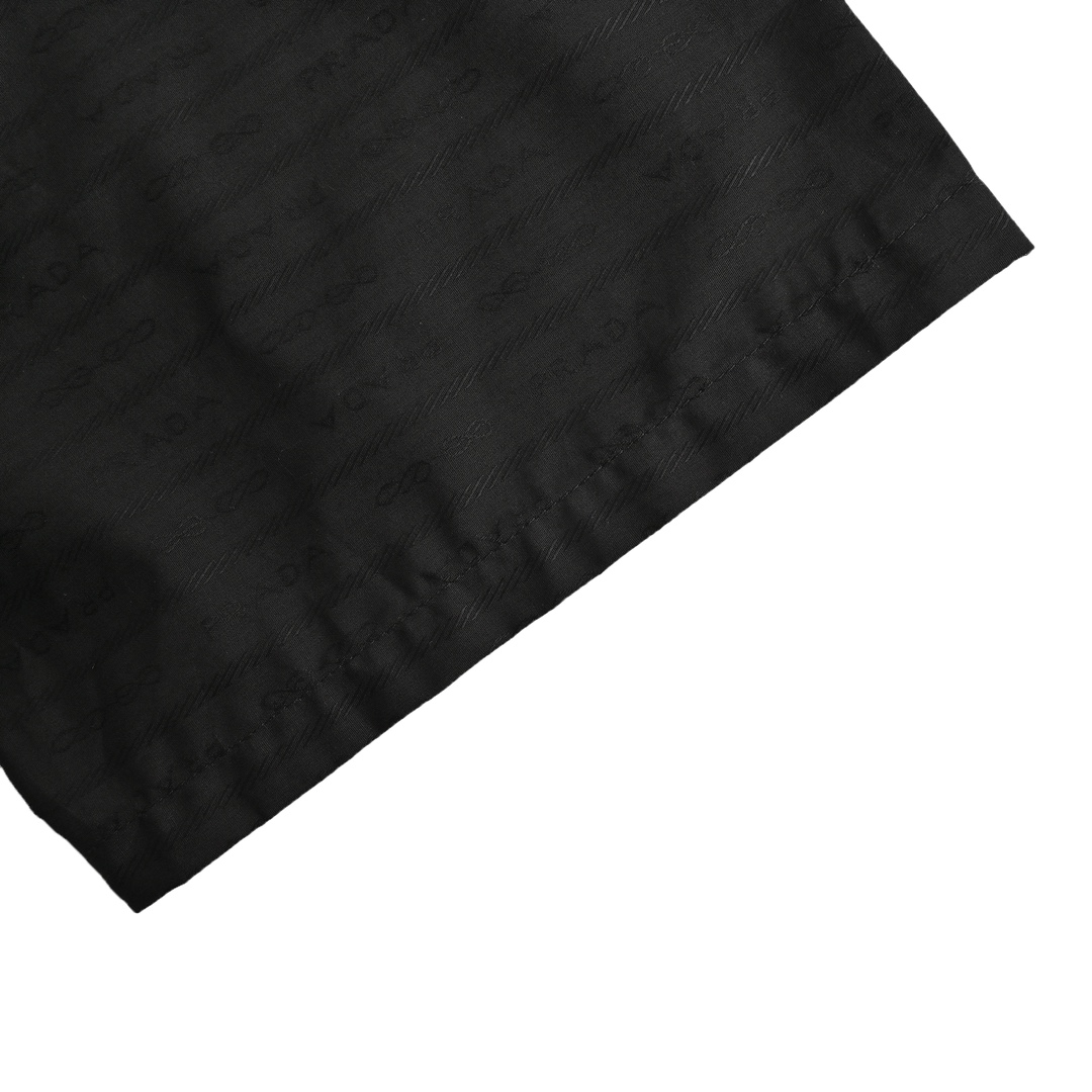 Prada 24ss short-sleeved jacquard shirt