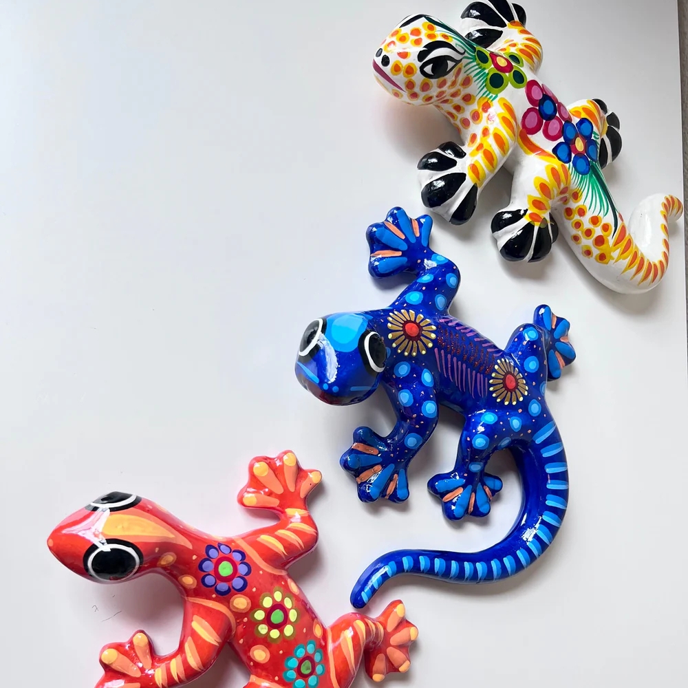 🔥SPRING SALE🔥🦎Handmade Large Clay Lizard Decor