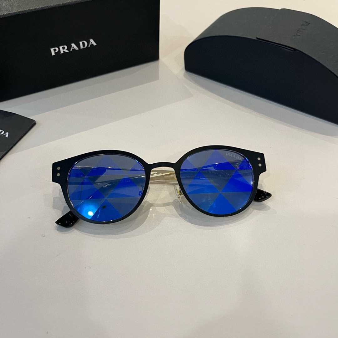 Prada round frame sunglasses