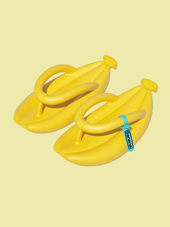 BANANA SHAPE ANTISKID FLIP-FLOPS