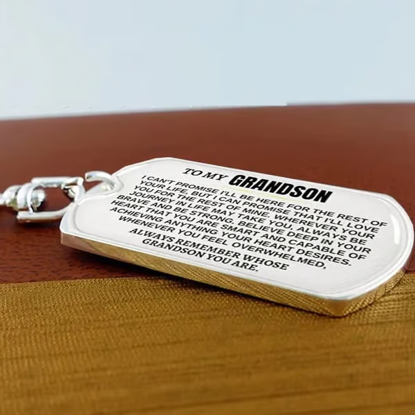 🎁Last Day 49%--🔥 To My Grandchildren - Remember Whose Grandchildren You Are - Unique Keychain 11 Reviews