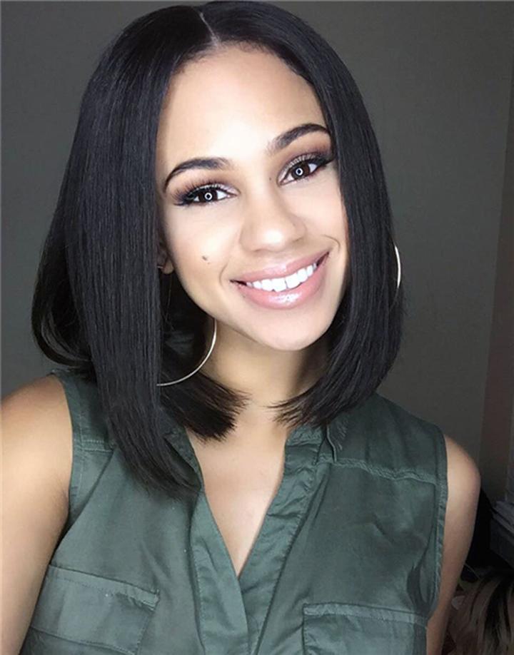 Luna Lace Front Wig S31 Straight Bob Shoulder Length for Black Women