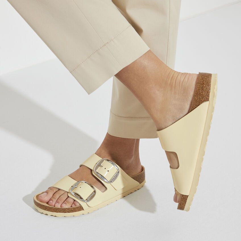 Arizona Big Buckle Natural Leather Patent B-82948