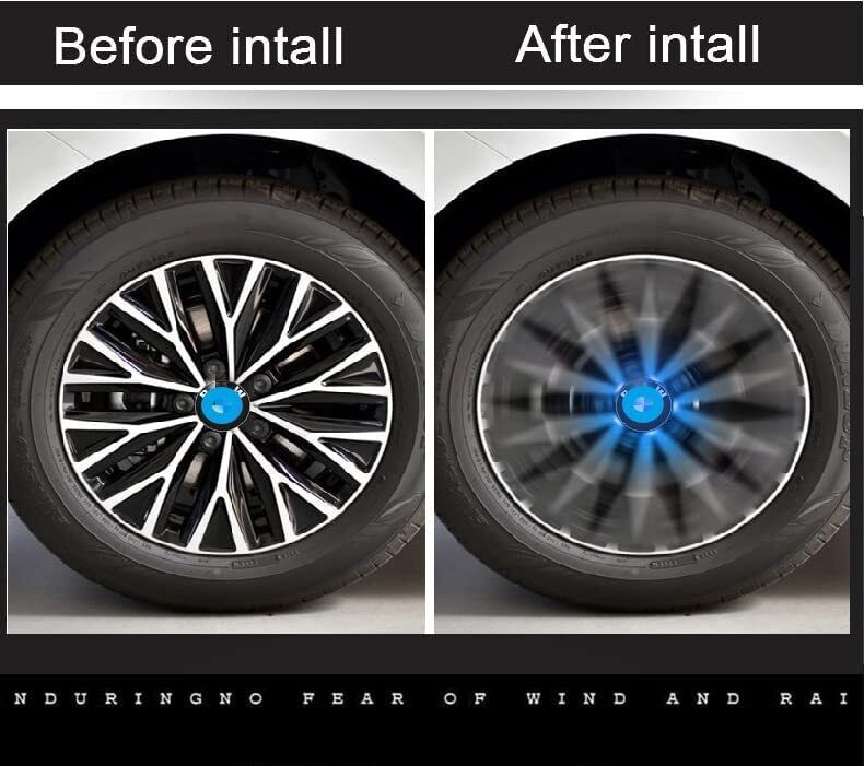 LED Wheel Hub Light Caps
