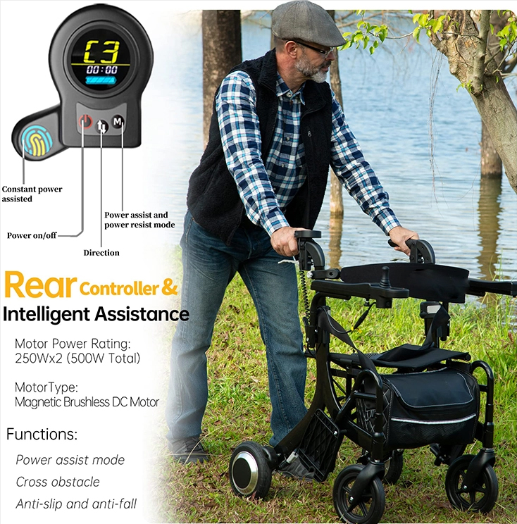 ✨3 in 1 Rollator Walker/Electric Wheelchair✨