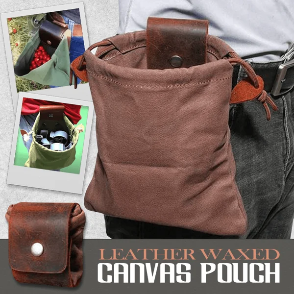 🔥Last Day Promotion - 50% OFF🔥Leather and canvas bushcraft bag