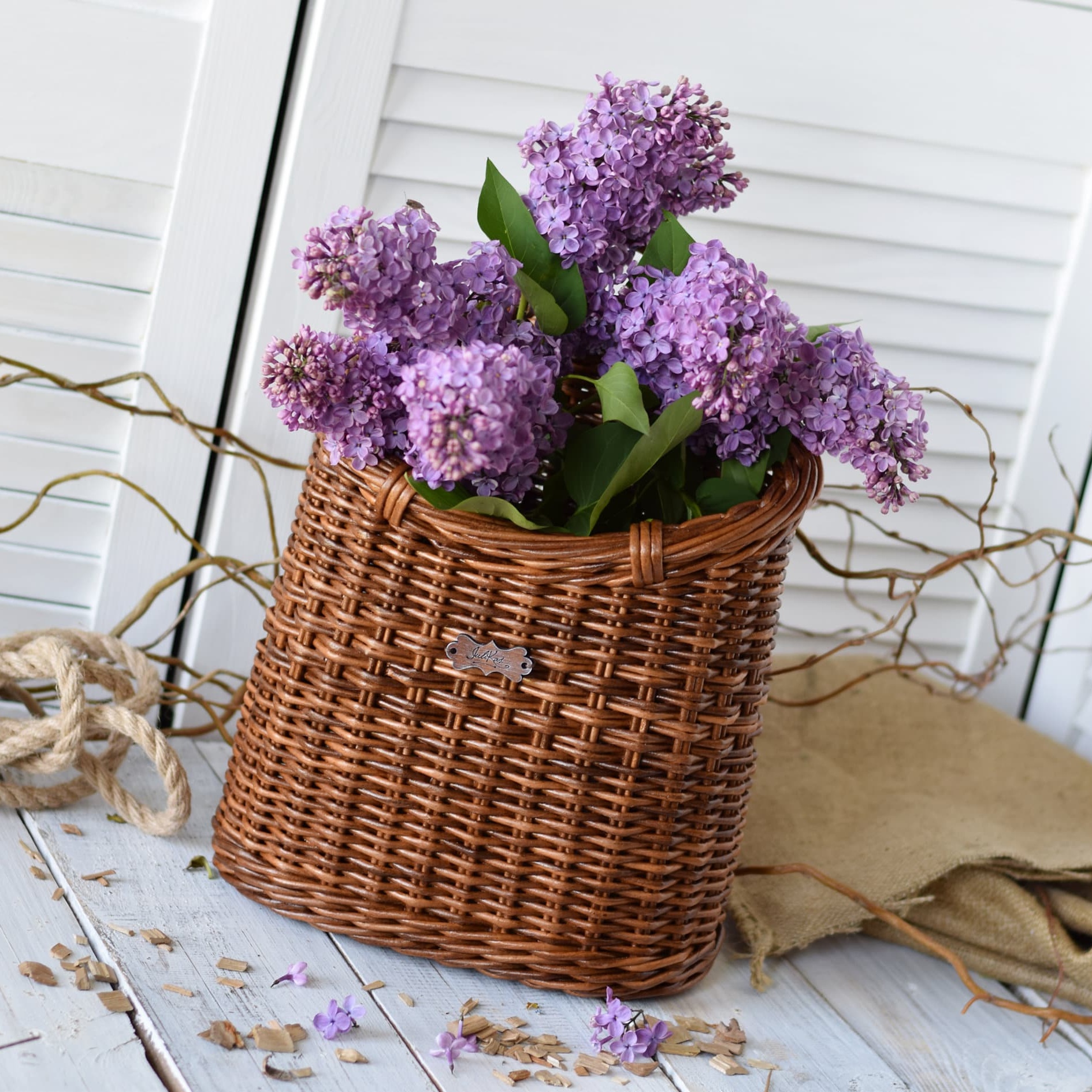 💖Last Day 49% OFF - Rustic Door basket Wicker hanging wall basket