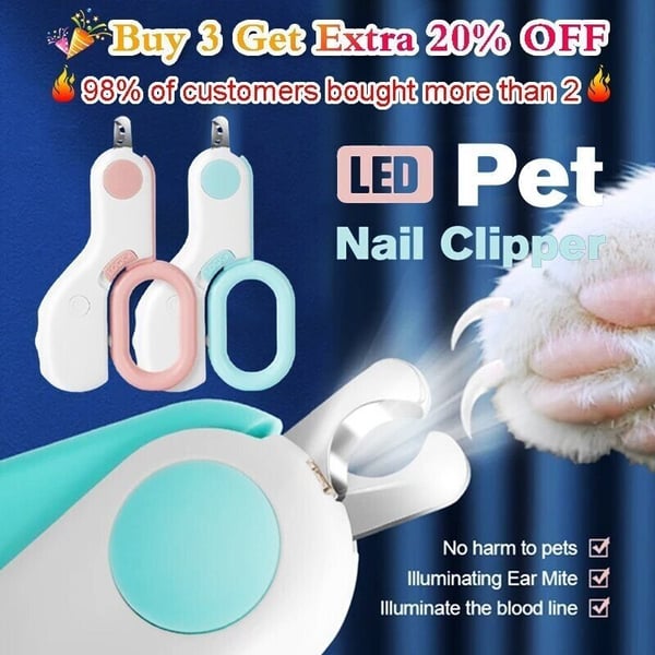 🔥Mother's Day Sale 50%-LED Pet Nail Clipper🔥BUY 3 GET 20% OFF$FREE SHIPPING