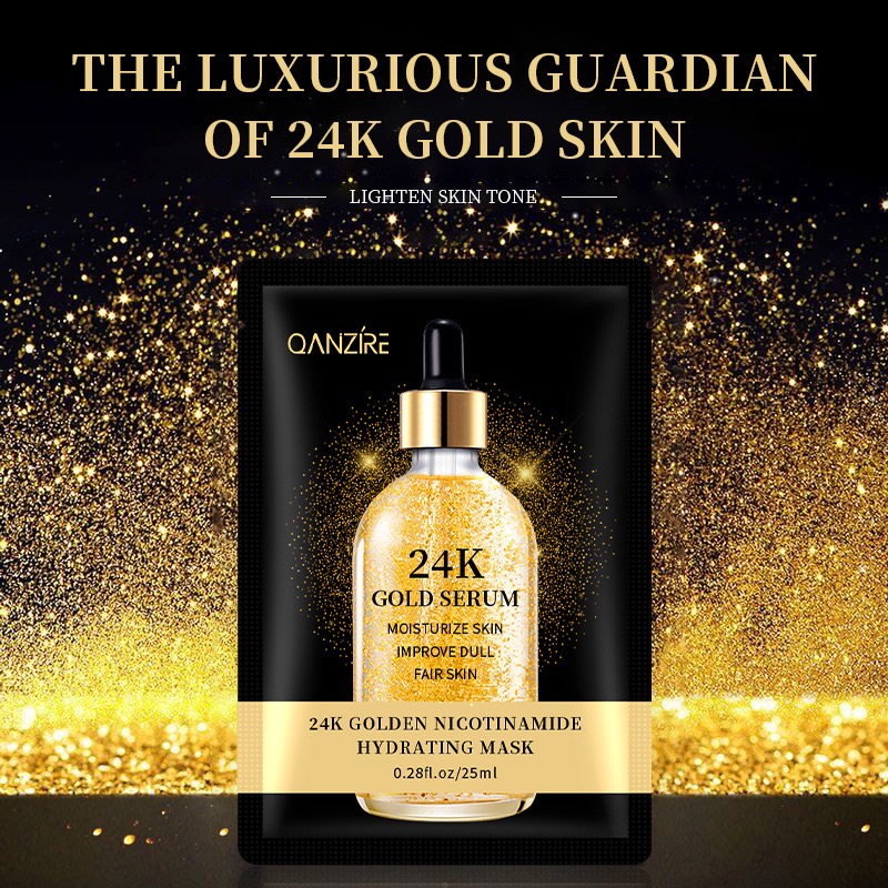 24k gold mask facial hydrating and moisturizing niacinamide original liquid mask makes the skin more translucent