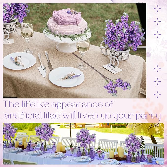 💐💐High Quality Artificial Lilac Bouquet 🔥（ Home Decor Wedding Table Room Decor Gift）