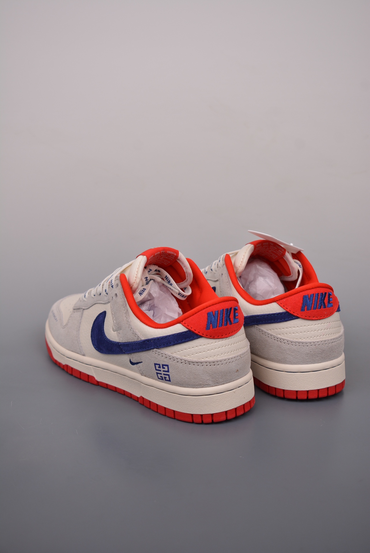 Givenchy x Nike SB Dunk Low G4 Beige, Red and Blue CF3688-033