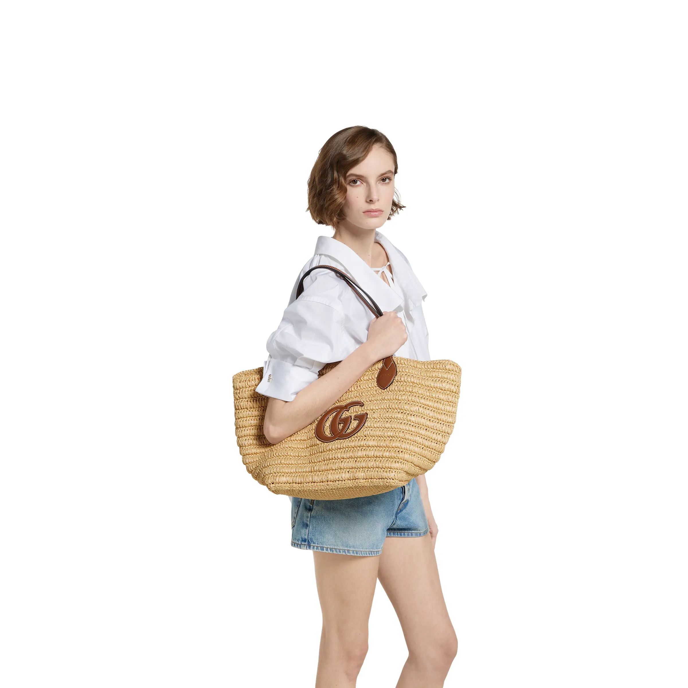 Gucci Medium Woven Tote Bag834971FAETR8550