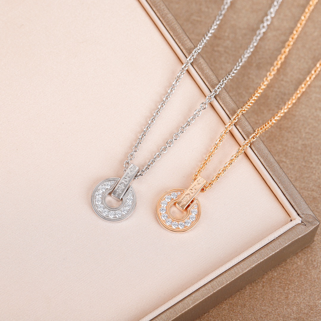 Bulgari Hollow Diamond Necklace