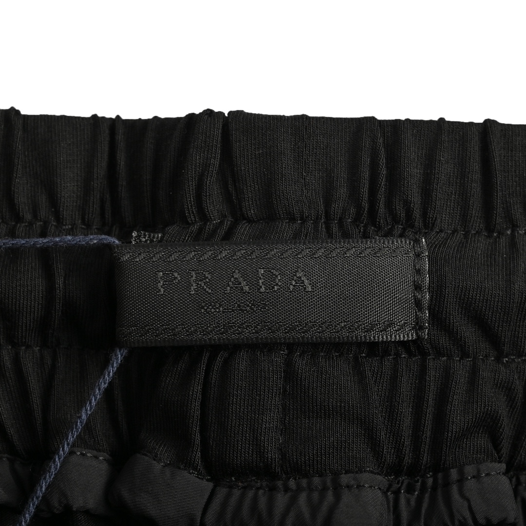 Prada Zipper Pocket Tapered Set Sports Pants