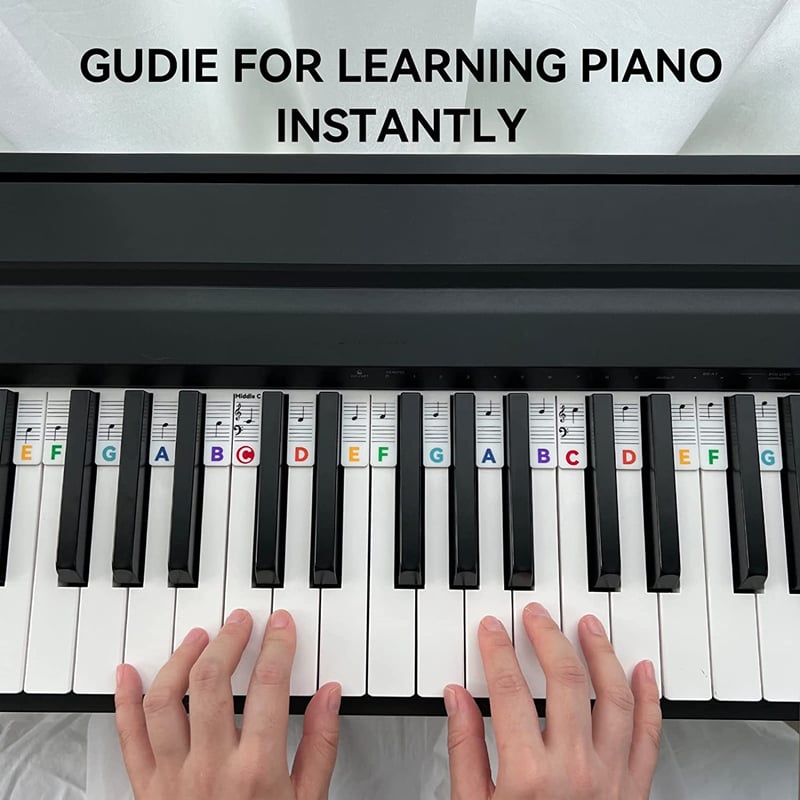🎄CHRISTMAS HOT SALE-50% OFF-Removable Piano Keyboard Note Labels-BUY 2 GET 10% OFF NOW