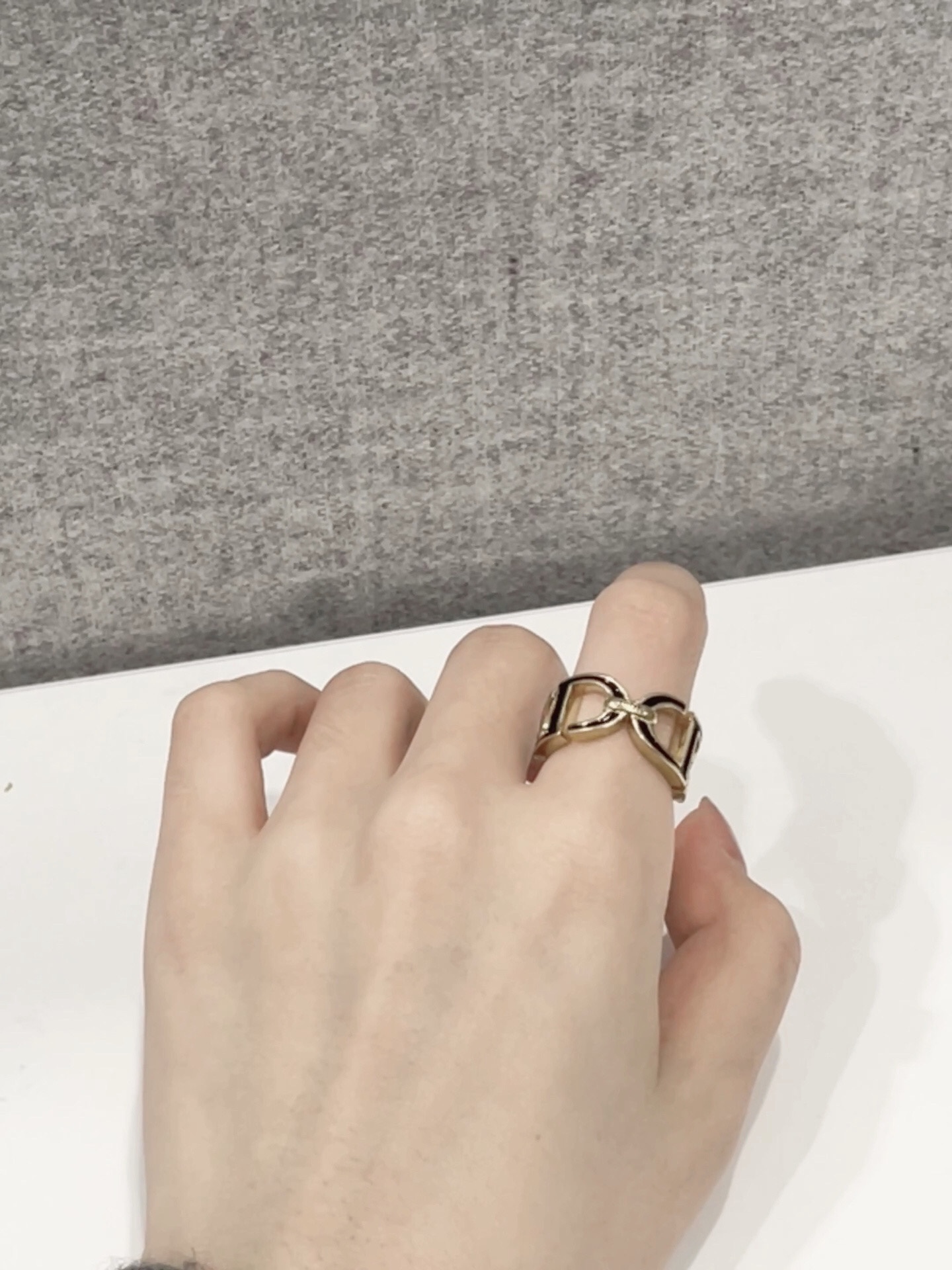Dior black letter ring