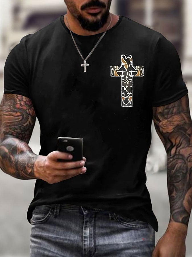 Men's I Can Do All Things Through Christ Who Strengthens Me Print T-Shirt