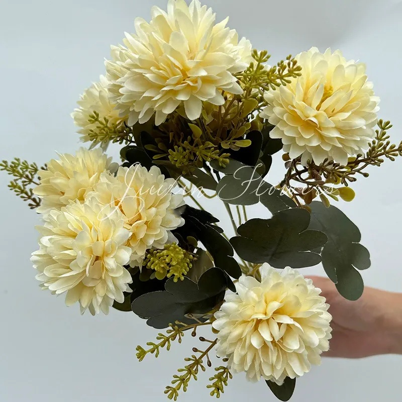 ✨Flash Sale✨9 Heads Fall Flowers Artificial Mums - UV resistant, Waterproof, Windproof