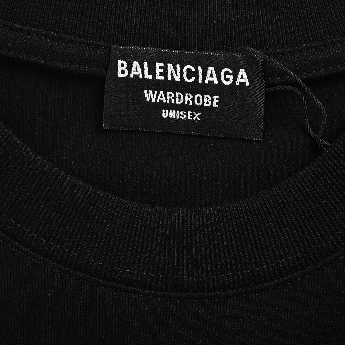 Balenciaga 25ss ring embossed letter logo short sleeve