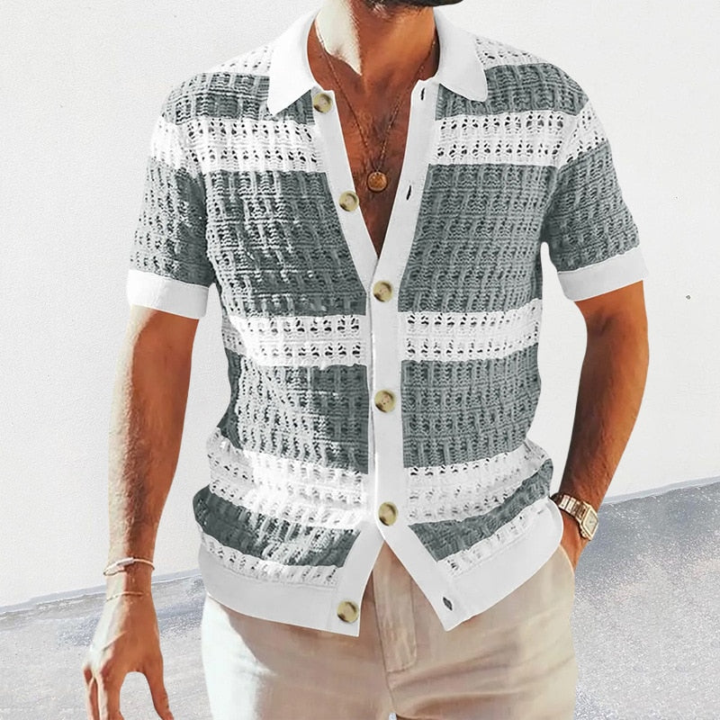 Imola Striped Button-Up Shirt
