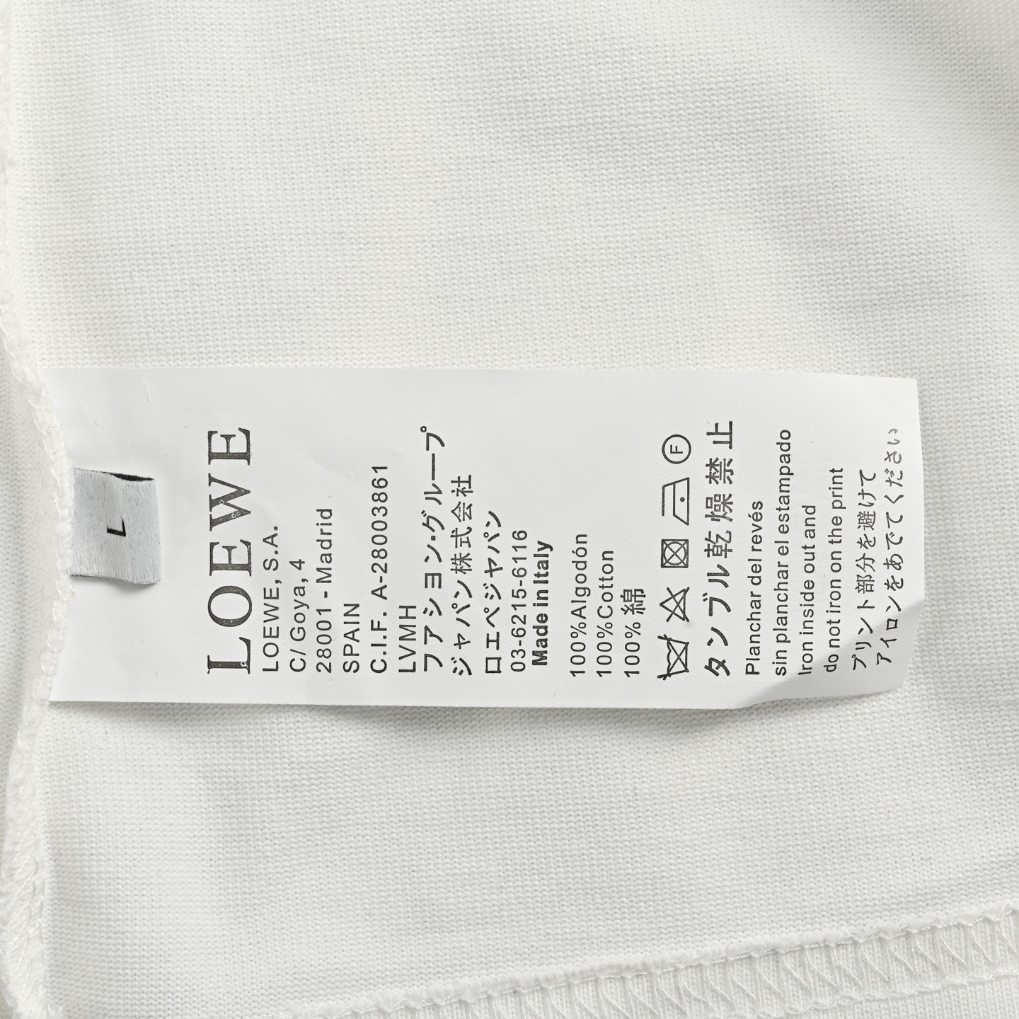 Loewe 25ss embroidered short sleeve
