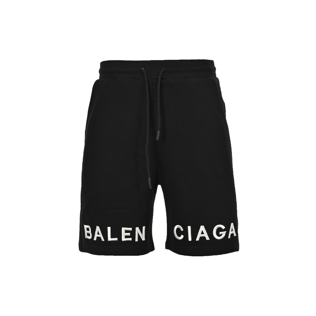 Balenciaga 24ss embroidered logo shorts
