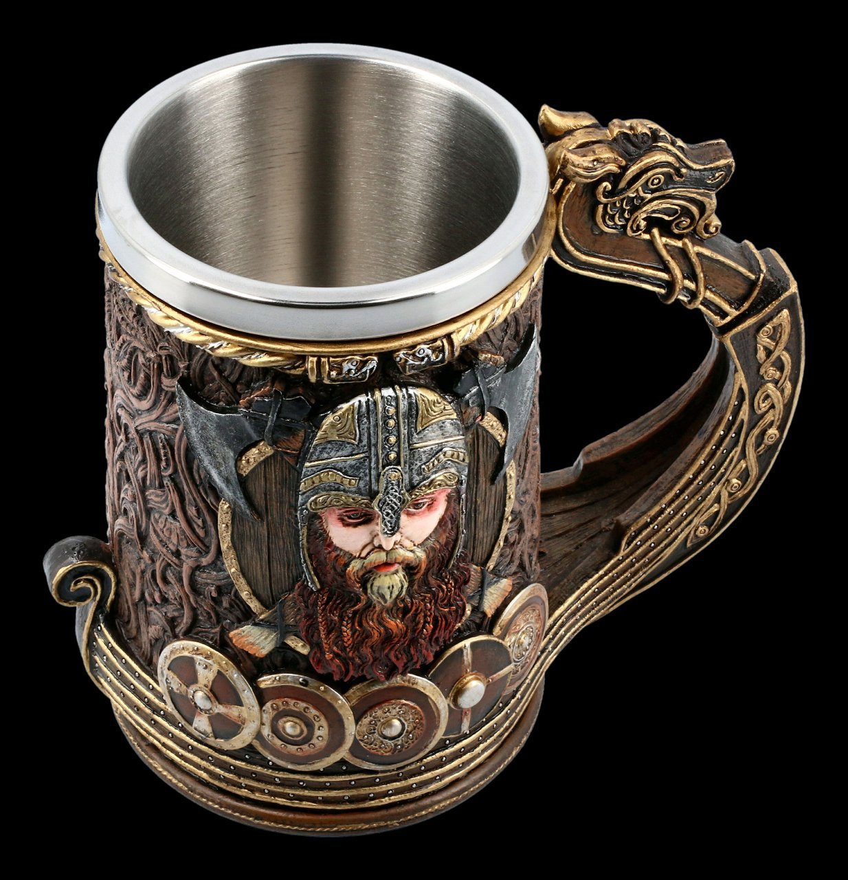 Medieval Viking dragon cup