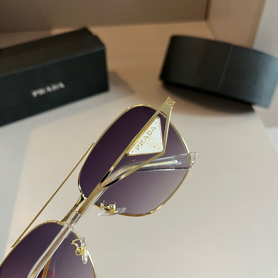 Prada round frame sunglasses