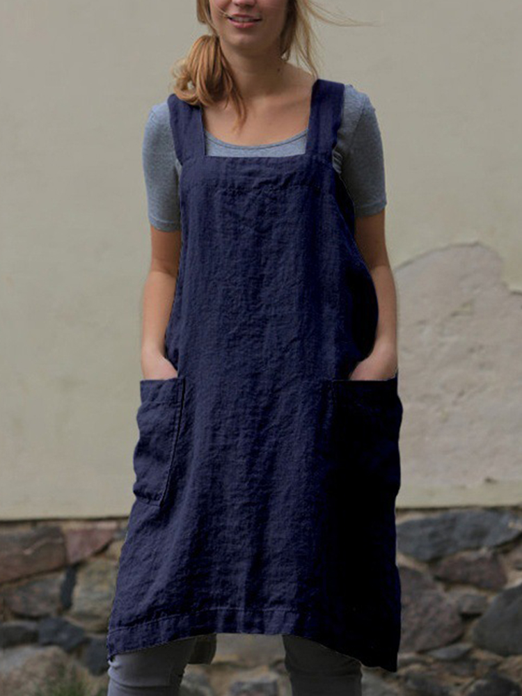 Simple Utility Cross Back Apron
