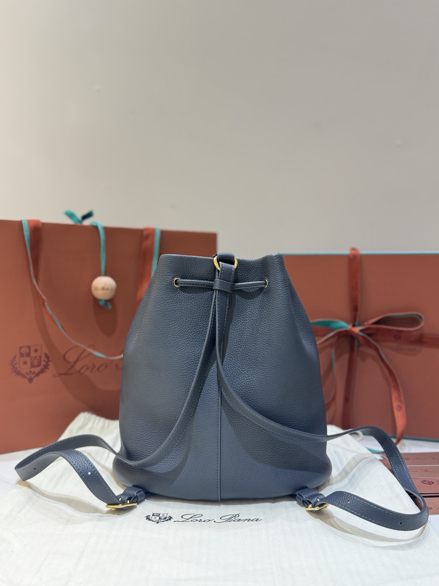 Loro Piana Extra Drawstring Backpack